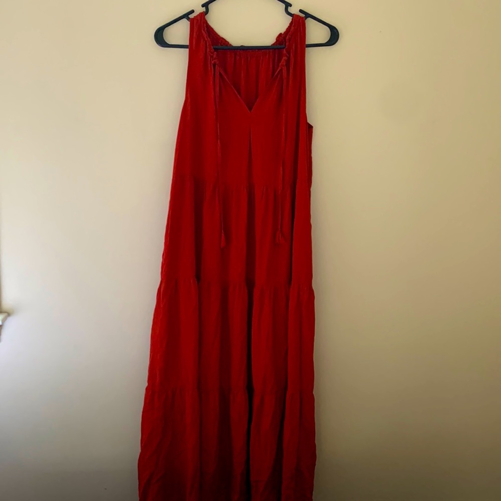 Burnt Orange Maxi Dress